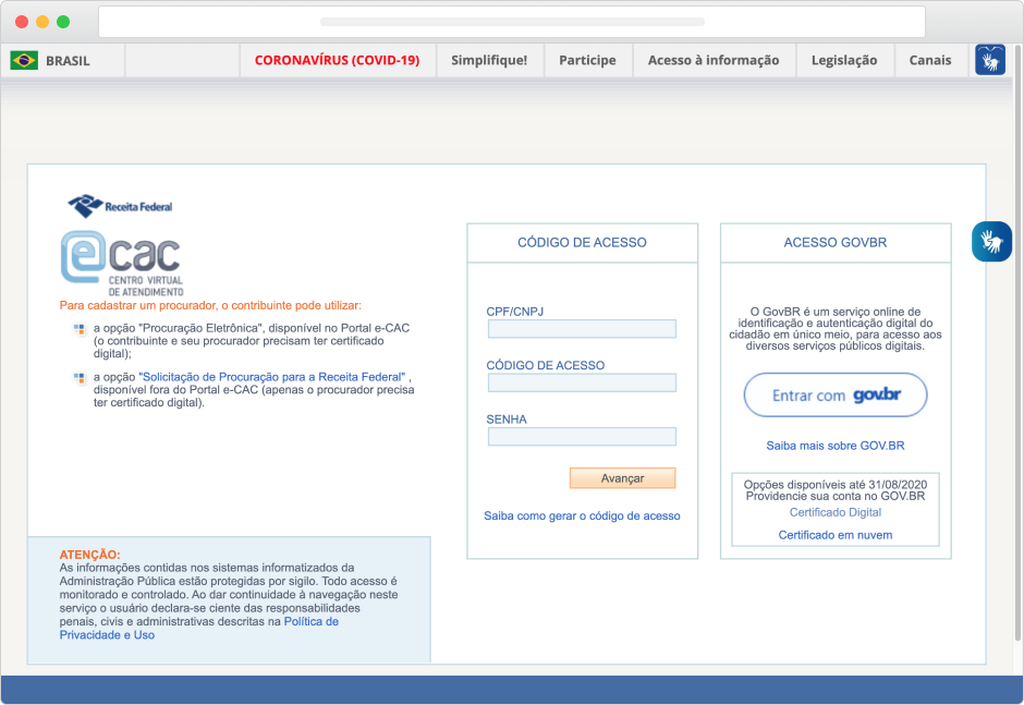 acesso e-cac