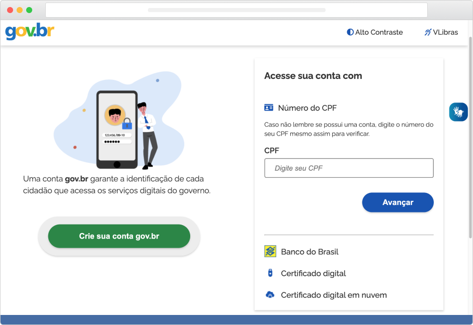 acesso por gov
