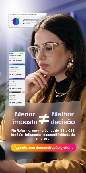 Banner da e-Auditoria: menor imposto não é sinônimo de melhor decisão. Na Reforma, gerar créditos de IBS e CBS também influencia a competitividade da empresa